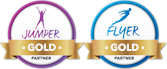 Mikro Jump Gold Partner ve Mikro Fly Gold Partner rozetleri